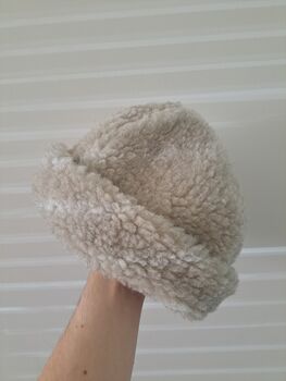 Pure Merino Wool Beanie Hat In Light Grey, 3 of 6
