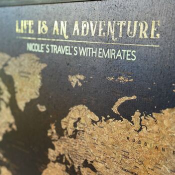 World Cork Board Map Travel Gifts, 10 of 11