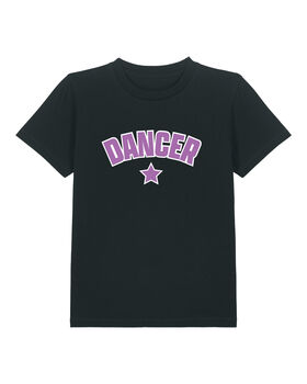 College Style Dancer Kids T Shirt, 3 of 4