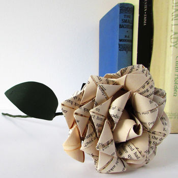 Paper Literary Origami Rose, 4 of 10
