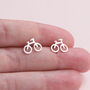 'Life Is A Journey' Bicycle Earrings, thumbnail 4 of 4