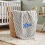 Personalised Embossed Baby Blanket With Name, thumbnail 1 of 12