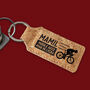 Rectangular Cork Keyring 'Mamil – Middle Aged Man In Lycra' | Cyclist | Cycling Gift | Keyring | Novelty, thumbnail 1 of 2