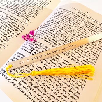 Personalised Age Birthday Bookmark 40 50 60 70, 4 of 5