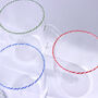G Decor The Twist Rim Handcrafted Glassware Collection Tea Cups And Coffee Mugs In Red, Blue And Green, thumbnail 6 of 6