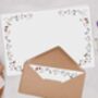 A4 Landscape Letter Writing Paper With Flower And Butterfly Design, thumbnail 4 of 4