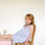 Girls Butterfly Cotton Pyjama Frilly Short Set, thumbnail 1 of 7