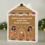 Personalised Gingerbread House Christmas Wooden Ornament, thumbnail 1 of 5