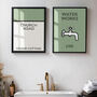 Set Of Two Monopoly Print Property And Waterwork, thumbnail 1 of 10