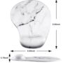 White Marble Mouse Mat Wrist Rest, thumbnail 4 of 8