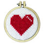 I Love You Mini Matchbox Cross Stitch Kit, thumbnail 2 of 6