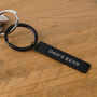 'Dad's Keys' Long Black Metal Keyring | Key Accessory | Father's Day, thumbnail 1 of 2