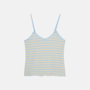 Women's 'Cornish' Bamboo Lace Camisole Short Pyjama Set, 5 of 7