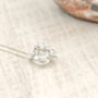 Sterling Silver Flower Cluster Necklace, thumbnail 5 of 5