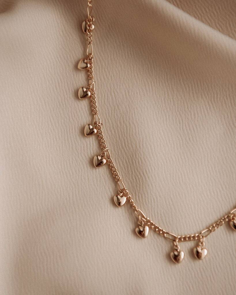 Miriam Heart Drop Necklace By Rock N Rose