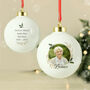 Personalised Photo Upload Memorial Bauble, thumbnail 2 of 3