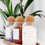 Set Of Three Cork Ball Ribbed Glass Jars, thumbnail 5 of 11