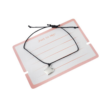 Just Smile 'Thankful For You' Wish Bracelet On Backing Card | Perfect Gift | Sentiment Gift, 2 of 3