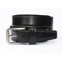 Thick Black Men's Leather Belt Free Personalisation, thumbnail 5 of 8