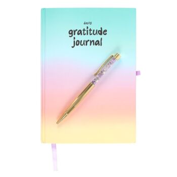 Gratitude Journal With Amethyst Crystal Pen, 5 of 8