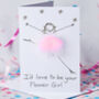 Personalised 3D I'd Love To Be Your Bridesmaid Card, thumbnail 3 of 5