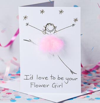 Personalised 3D I'd Love To Be Your Bridesmaid Card, 3 of 5