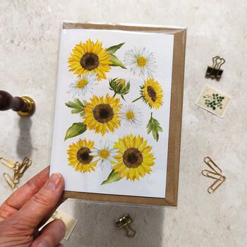 Sunflower Note Cards And Envelopes, 6 of 7