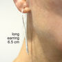 'Beautifully Simple' Textured Hoop Earrings In Silver, thumbnail 6 of 7