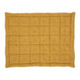 Mustard Cotton Square Single Quilt, thumbnail 2 of 3