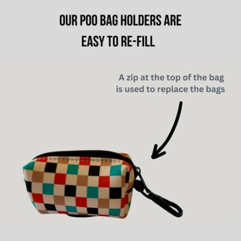 Patchwork/Plaid Dog Poo Bag Holder, 2 of 7