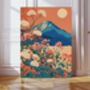 Japanese Blue Mountain Art Print, thumbnail 1 of 5