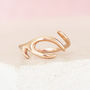 Adjustable 9ct Rose Gold Antler Ring, thumbnail 1 of 6