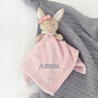 Personalised Bunny With Bow Comforter, thumbnail 1 of 7