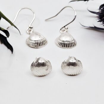 Shell Earrings In Sterling Silver, 3 of 11