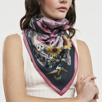 Circe Narrative Silk Blend Square Scarf, 2 of 4