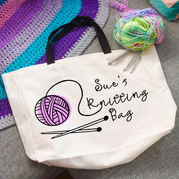 Personalised Knitting Bag, 4 of 5