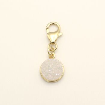 Druzy Matching Owner Necklace And Pet Collar Charm Set, 7 of 8
