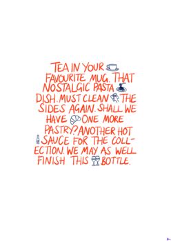 Kitchen Mantras | Orange Relatable Kitchen Wall Art, 2 of 2