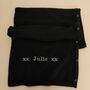 Personalised Black 100% Cashmere Button Poncho Gift, thumbnail 4 of 8