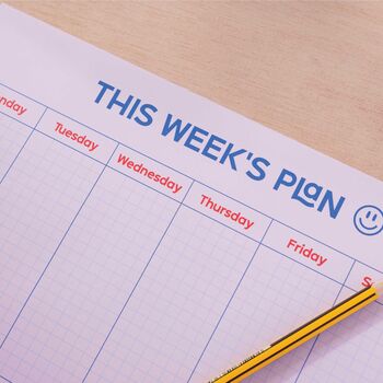 A4 Weekly Planner Pad | Everyday Is A School Day, 2 of 7