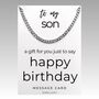 Just To Say Happy Birthday Perfect Gift For Your Son, thumbnail 3 of 6