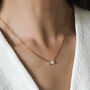 Darcy Pearl Pendant Gold Necklace, thumbnail 5 of 8