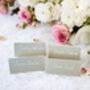 Handwritten Sage Place Cards With White Ink, thumbnail 5 of 8
