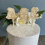 Personalised Pooh Bear Cake Toppers Set Of Three, thumbnail 1 of 5