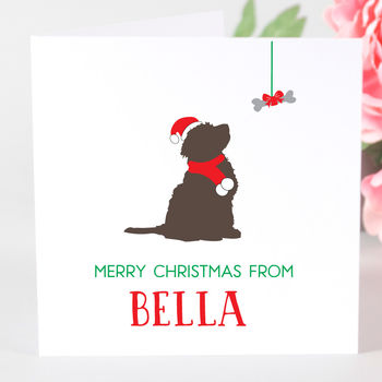 Personalised Cockapoo/Cavapoo Dog Christmas Card, 4 of 5