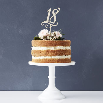 Decorative Birthday Age Cake Topper, 9 of 11