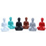 6x Matt Mini Buddha Assorted Colours, thumbnail 1 of 8