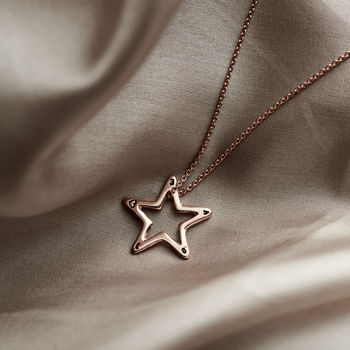 Personalised Open Star Necklace, 2 of 7