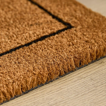 Hello Heart Natural Coir Door Mat, 4 of 4