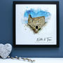 Personalised Watercolour Engagement Framed Print, thumbnail 4 of 7